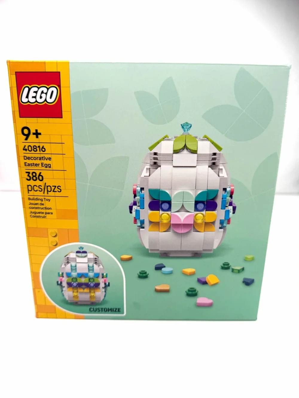 LEGO Colorful Decorative Easter Egg 40816 Set